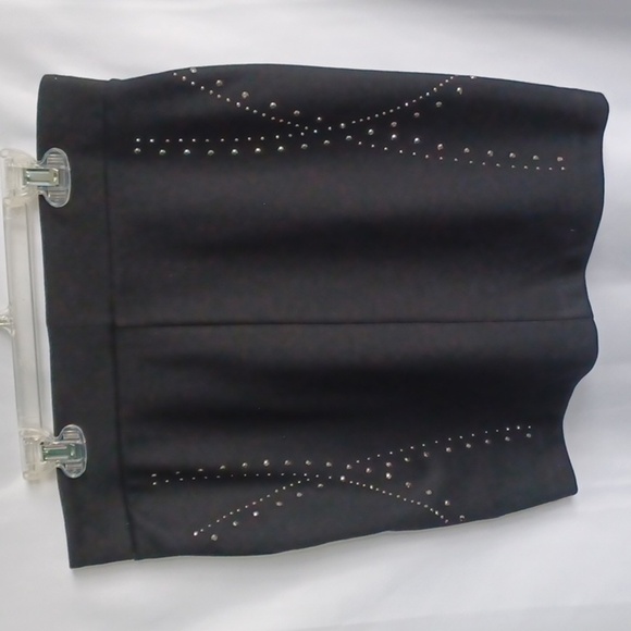 Rock & Republic Mini Skirt Studded Black Party Cocktail Clubbing Size 4 - Picture 2 of 4